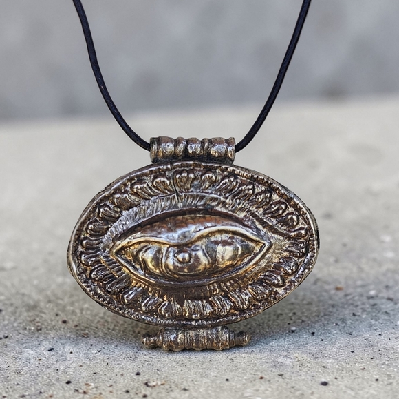 Vintage Jewelry - 👁️ Vintage Evil Eye Pendant Necklace